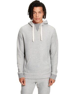 Ugg Terrel Hoodie Gray Pockets Logo High Neck Unisex Cotton Blend Size S